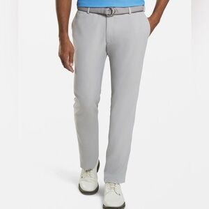 PETER MILLAR Crown‎ Sport Durham High Drape Gray Golf Pants Sz 40x34 Hemmed 26”